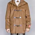 Mantoni Men's Chesnut Wool/ Cashmere Blend Toggle Coat