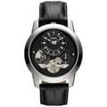 Fossil Men's 'Grant' Twist Automatic Leather Strap Watch