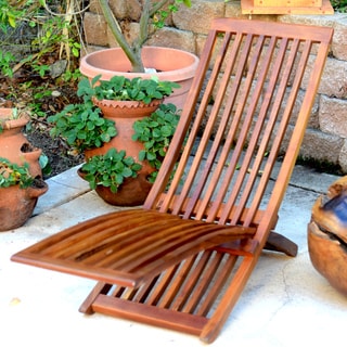 Reclaimed Teak Adjustable Folding Lounger (Indonesia)