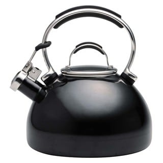 KitchenAid Black 2-qt. Porcelain/ Enamel Whistling Teakettle