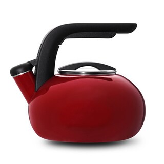 KitchenAid Red 1.5-qt. Porcelain/ Enamel Whistling Teakettle