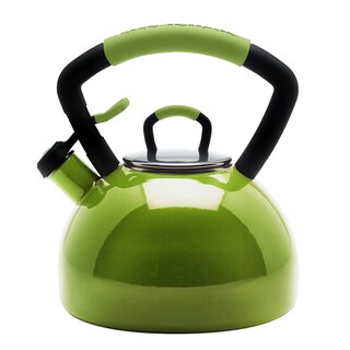 KitchenAid Pear 2.25-qt. Porcelain/ Enamel Whistling Teakettle