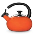 Rachael Ray Orange 1.5-qt. Porcelain/ Enamel Teakettle
