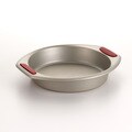 KitchenAid Gourmet Bakeware 9-Inch Round Cake Pan with Silicone Red Grips