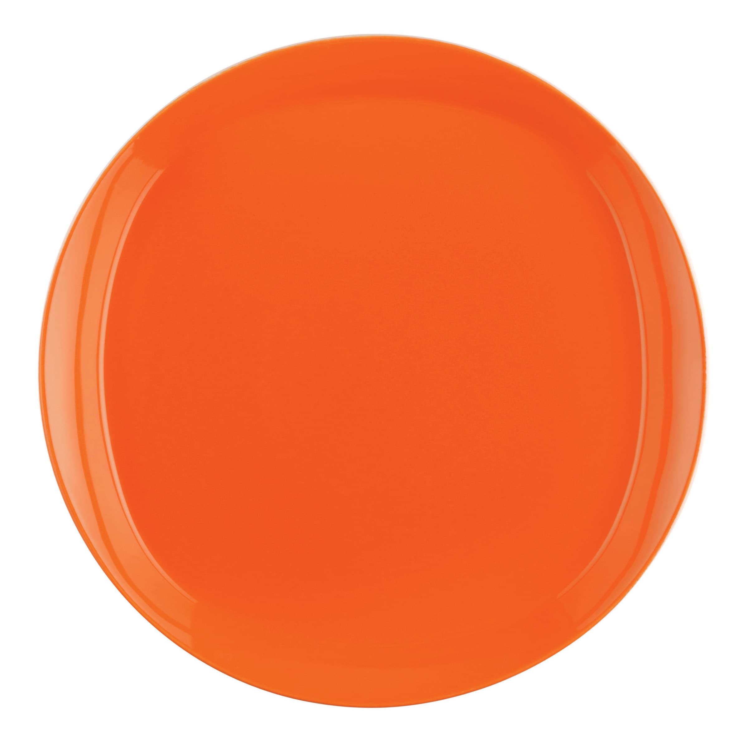 Rachael Ray Round And Square 4 piece Tangerine Dinner Plate Dinnerware Set