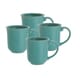 Paula Deen Whitaker Aqua 12-ounce Mugs (Set of 4)