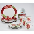 Paula Deen 'Signature Amaryllis' 16-piece Dinnerware Set