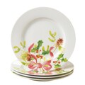 Paula Deen Christmas Wreath 8-inch Dessert Plates (Set of 4)