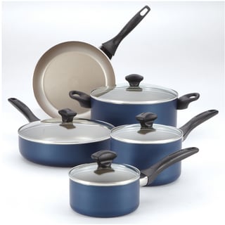 Farberware Blue Nonstick 12-piece Cookware Set