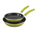 Rachael Ray Porcelain II Fry Pan Green Twin Pack