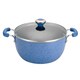 Paula Deen Signature Collection Porcelain Nonstick 5 1/2-quart Blueberry Speckle Covered Casserole