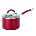 KitchenAid Porcelain Nonstick Red 2-Quart Straining Saucepan