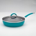 KitchenAid Aluminum Peacock 11-Inch Covered Deep Skillet