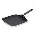 Farberware Commercial Cookware 11-Inch Silver Square Griddle with Black Handle