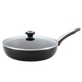 Farberware High Performance Nonstick Black 12-Inch Covered Deep Skillet