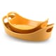 Rachael Ray Stoneware Bubble and Brown 2-piece Set: 1.25-quart and 2.25-quart, Yellow