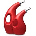 Rachael Ray Serveware Red 2-piece EVOO and Vinegar Bottle Set