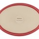 Rachael Ray Stoneware 1 1/4-quart and 2 1/4-quart Red Bubble and Brown Oval Baker Set