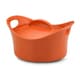 Rachael Ray Stoneware Orange 2.75-quart Casserround Covered Baking Dish