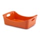 Rachael Ray Stoneware 9 x 13-inch Orange Lasagna Lover Baker and Roaster