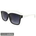 Unisex Two-tone Soft-touch Plastic Sunglasses