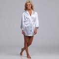 Dreamgirl Women's White Bride Robe and Babydoll Set