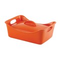 Rachael Ray Stoneware 3.5-quart Orange Covered Casserole Dish