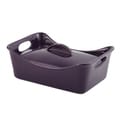 Rachael Ray Stoneware 3.5-quart Purple Covered Casserole Dish