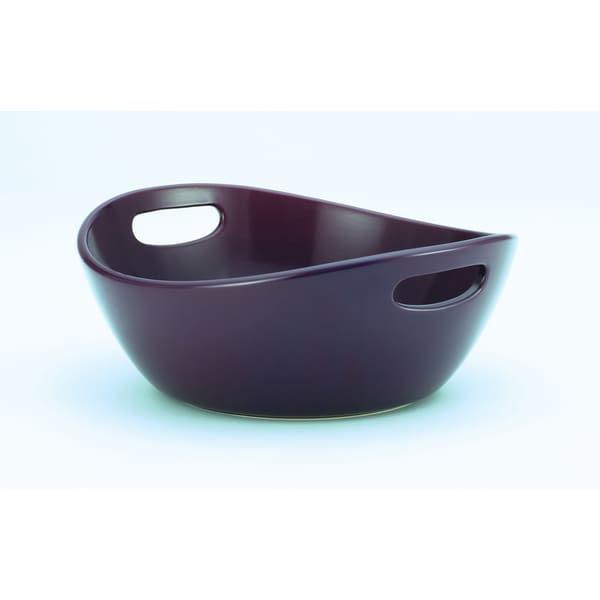 Rachael Ray Stoneware 10-Inch Purple Veggie Bowl