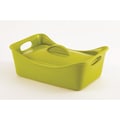 Rachael Ray Stoneware 3.5 Quart Green Rectangle Casserole Dish