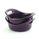 Rachael Ray Stoneware 2-piece 12-ounce Round au Gratin, Purple