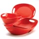 Rachael Ray Stoneware 3-Piece Red Serveware Set