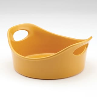 Rachael Ray Stoneware 1.5-Quart Yellow Open Baker