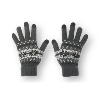 Solegear Women's Touch Screen Crystal Grey Smart Gloves
