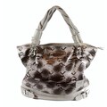 Kroo Neviss Grey Snake Skin Print Tote Bag