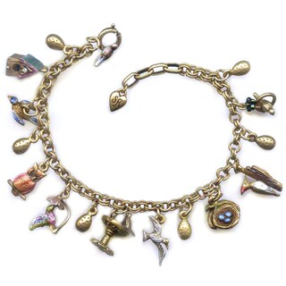 Sweet Romance Little Birds Charm Bracelet
