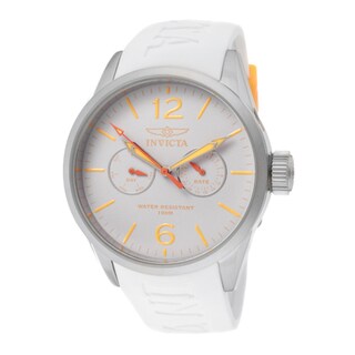 Invicta Unisex 'I-Force' White Polyurethane Watch