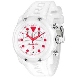 Glam Rock Women's Miami White Silicone Watch