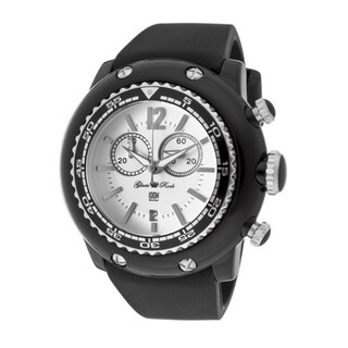 Glam Rock Women's 'Miami Beach' Black Silicone Watch