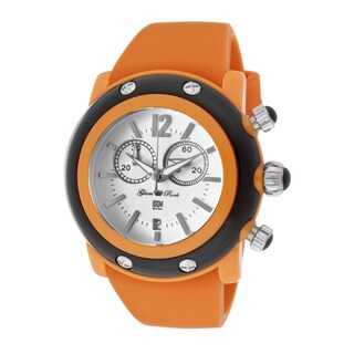 Glam Rock Women's 'Miami Beach' Orange Silicone Watch