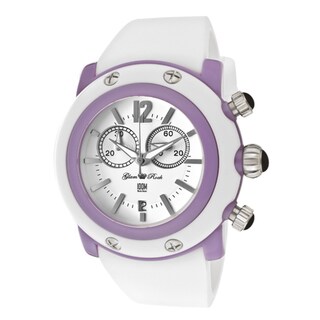 Glam Rock Women's 'Miami Beach' White Silicone Watch