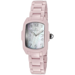 Invicta Women's 'Baby Lupah' Pink Ceramic Watch