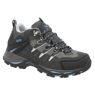 AdTec Women's Grey/ Blue Steel-toed Work/ Hiker Boots