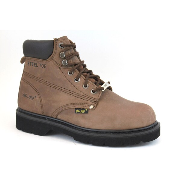 AdTec Men's 6-inch Nubuck Steel-toed Work Boots