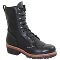 AdTec Men's 10-inch Black Fireman/ Logger Boots