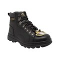 AdTec Men's 6-inch Black Leather Steel-toed Hiker Boots