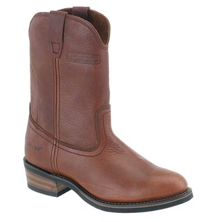 AdTec Men's 11-inch Redteak Leather Wellington Boots
