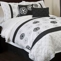 Lush Decor Covina Black/White 6-piece Comforter Set