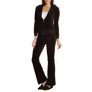 4Now Fashions Women's 2-piece Lounge Wear Velor Track Suit
