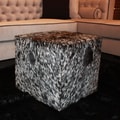 Decenni Genuine Cowhide Ottoman